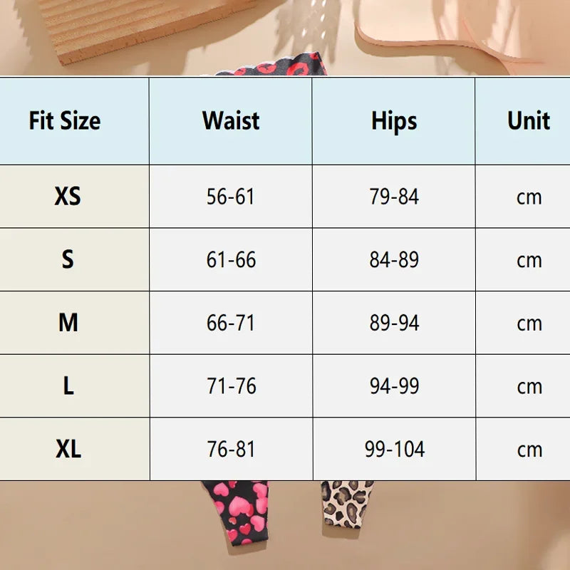 6PCS Seamless Hollow Heart Thong Set – Soft Breathable Hip-Covering Panties for Women