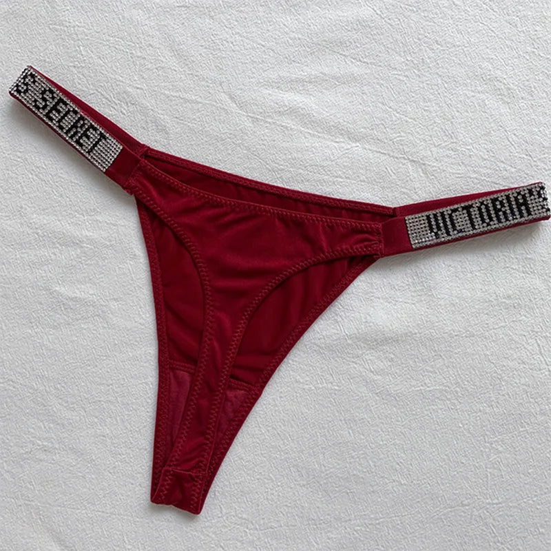 2025 New Women'S Underwear, Smooth Low-Waisted Sexy Women'S Thong, Attractive, Breathable, Shiny, Sexy And Comfortable In One，B