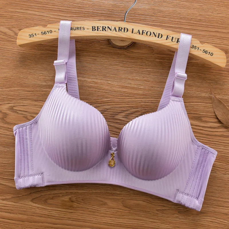 2024 New 8cm Thick Push Up Bra Wire-Free No Steel Ring Lingerie Seamless Adjustable Padded Bras for Women No Mark Comfort