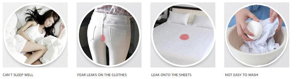 Leak Proof Menstrual Panties Underwear Period Physiological Pants Women Waterproof Briefs Plus Size  L-8XL Female Lingerie