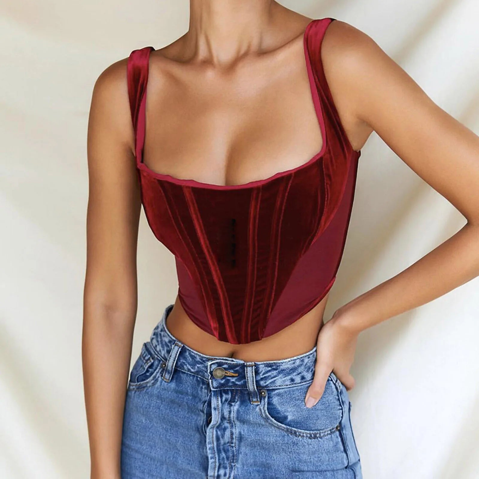 Women'S Sexy Summer Vest Tank Tops Solid Color Half Top Fashion All- Sling Slim Short Umbilical Vest T Shirt Blous Casual Top