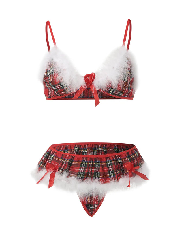 Women Sexy Christmas Lingerie Lace Lace Splicing Mesh Christmas Home Wear Pajamas Santa plus Size Lingerie Costumes for Women