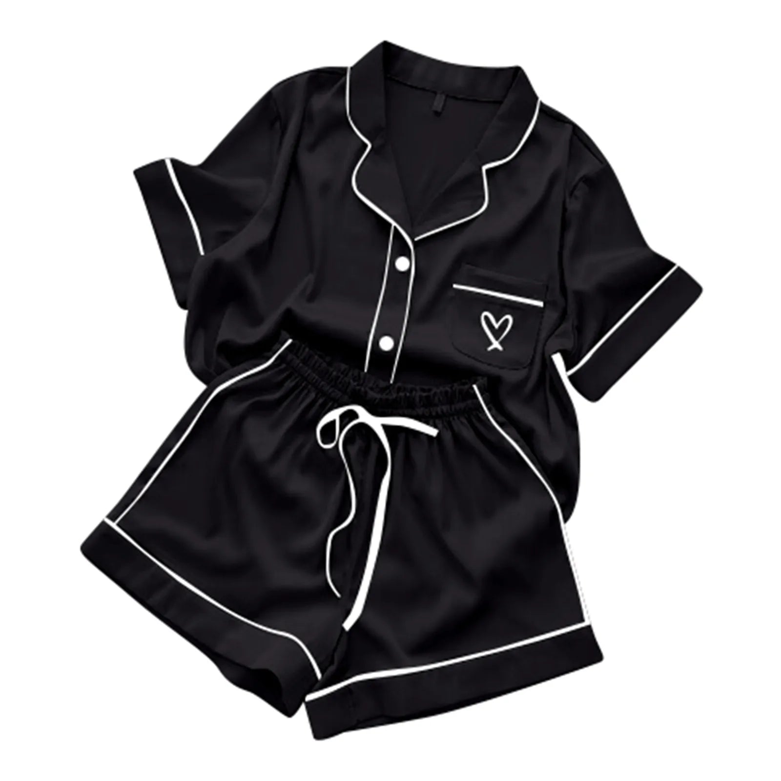 Women Pajamas Autumn Home Clothes Thin Tops And Shorts Suits That Can Be Worn Casual Two Piece Set Sleepwear For Sleeping