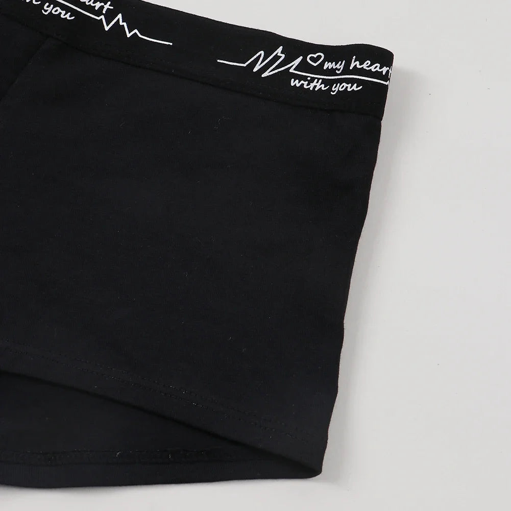 Ladies Solid color boxers Briefs Comfortable Female Underwear Sporty Style Casual Sexy Panties for Women S-XL