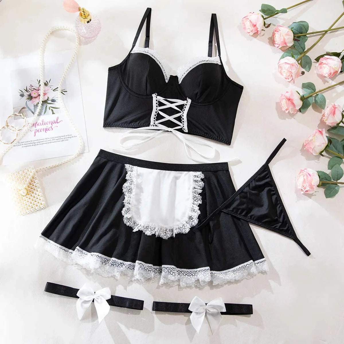Cosplay Sexy Erotic Lingerie Women Bra And Panty Garters Sexy Lingerie Sets For Sex Women's Underwear Set Female Sexy Costumes