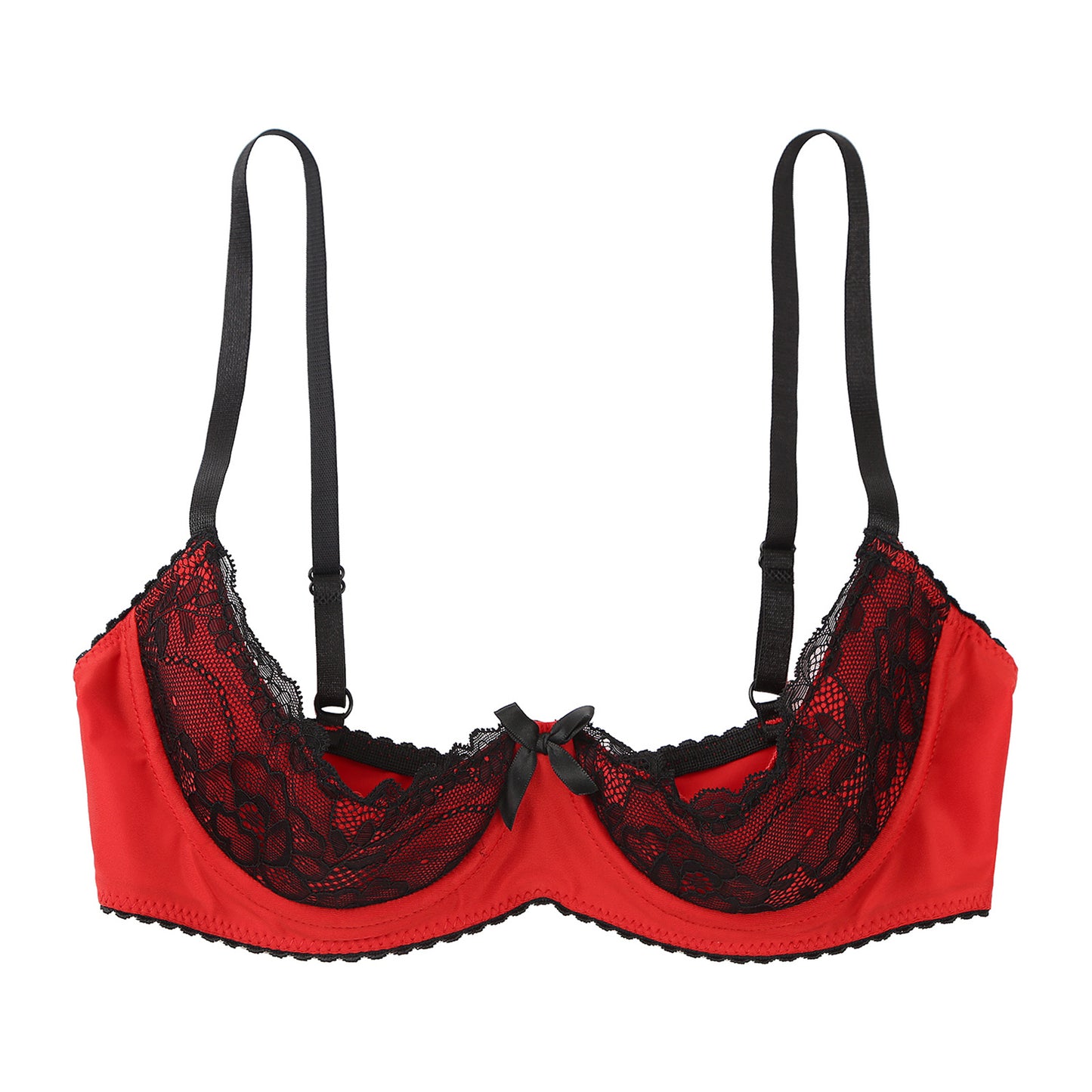 Womens Sexy Half Cup Bra