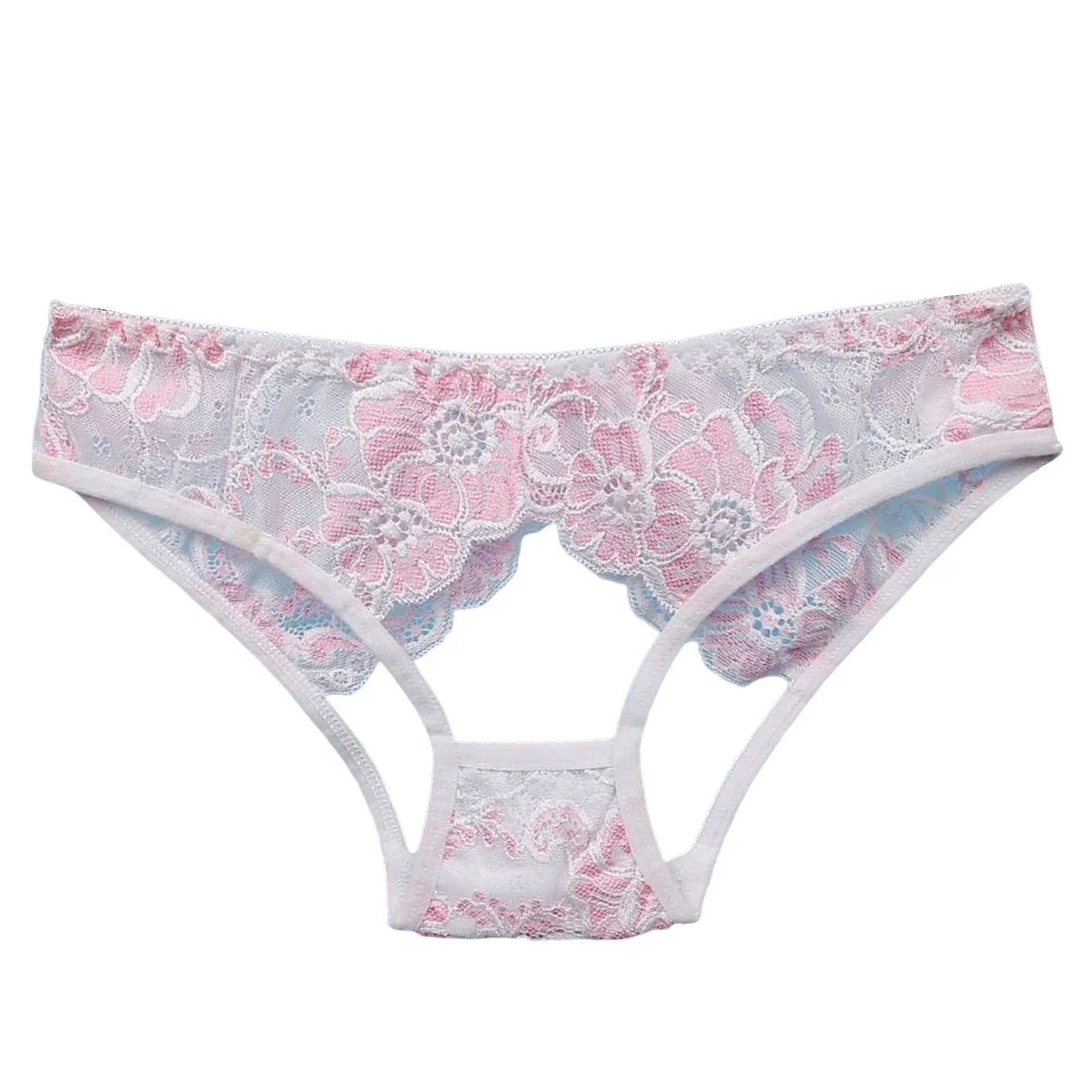 Sexy Hollow Out Underwear For Women Lace Low Waist Hipster Female Floral Embroidered Panties Underpants Sheer Thin Briefs