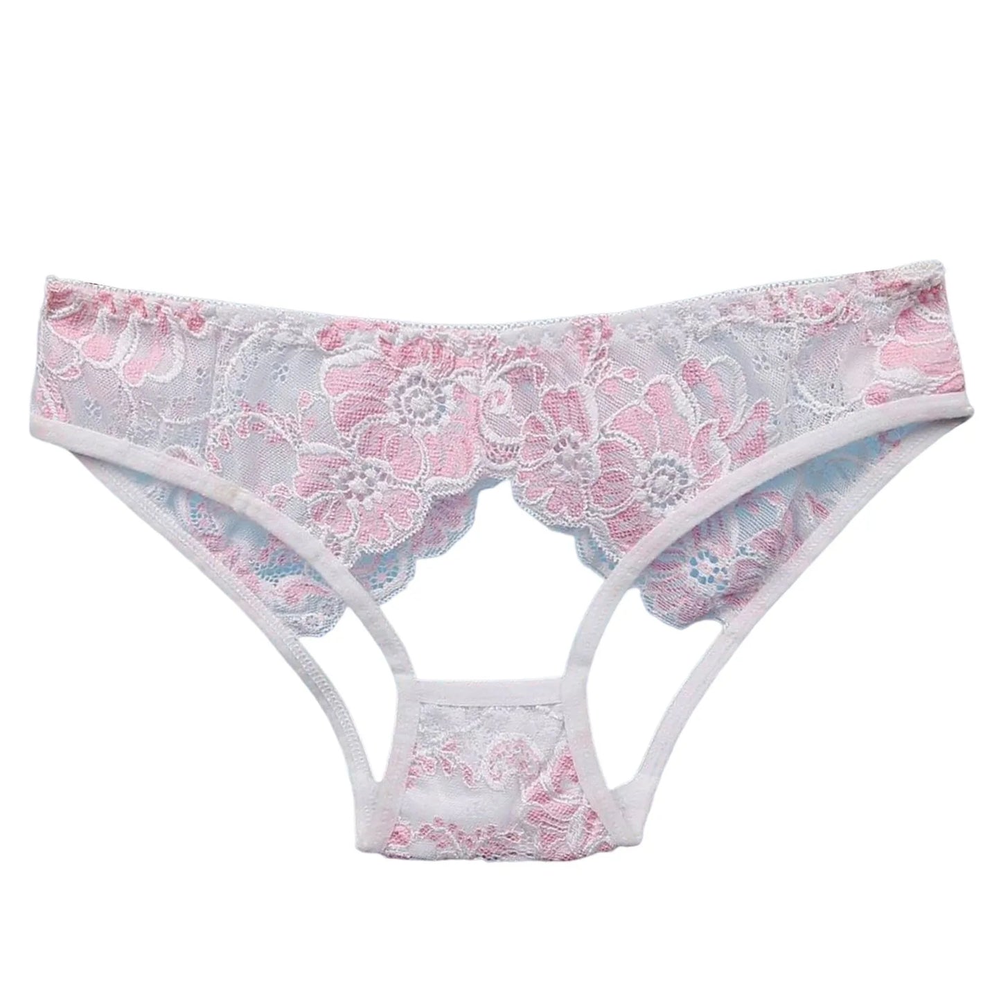 Sexy Hollow Out Underwear For Women Lace Low Waist Hipster Female Floral Embroidered Panties Underpants Sheer Thin Briefs