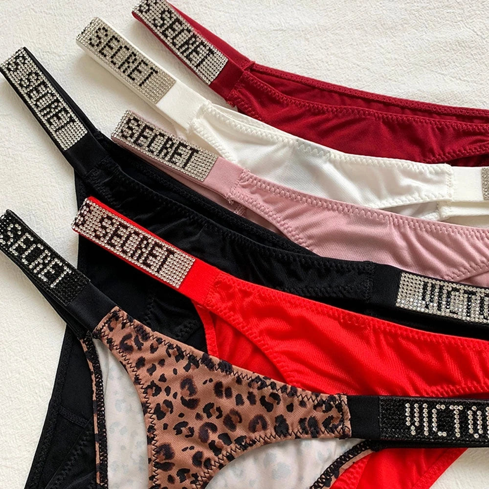 2025 New Women'S Underwear, Smooth Low-Waisted Sexy Women'S Thong, Attractive, Breathable, Shiny, Sexy And Comfortable In One，B