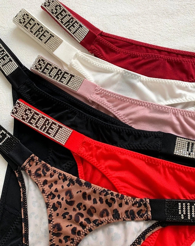 2025 New Women'S Underwear, Smooth Low-Waisted Sexy Women'S Thong, Attractive, Breathable, Shiny, Sexy And Comfortable In One，B