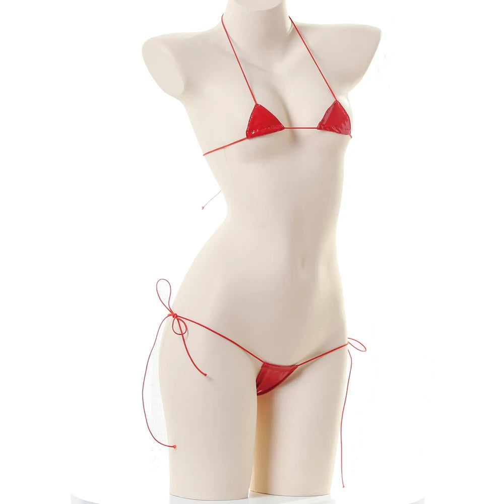 AniLV Kawaii Temptation Mini Bikini Set – Summer Beach Lingerie-Inspired Swimwear