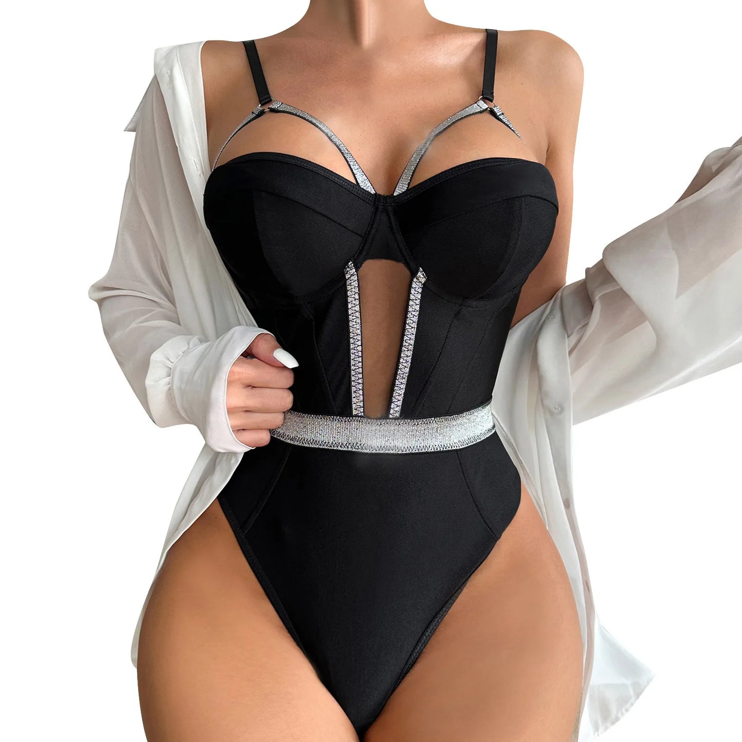 Sexy Adult Female Erotic Lingerie Women Sexy Camisole Underwear Stitching Hollow Underwear Sexy Bielizna Etoryczna Damskie