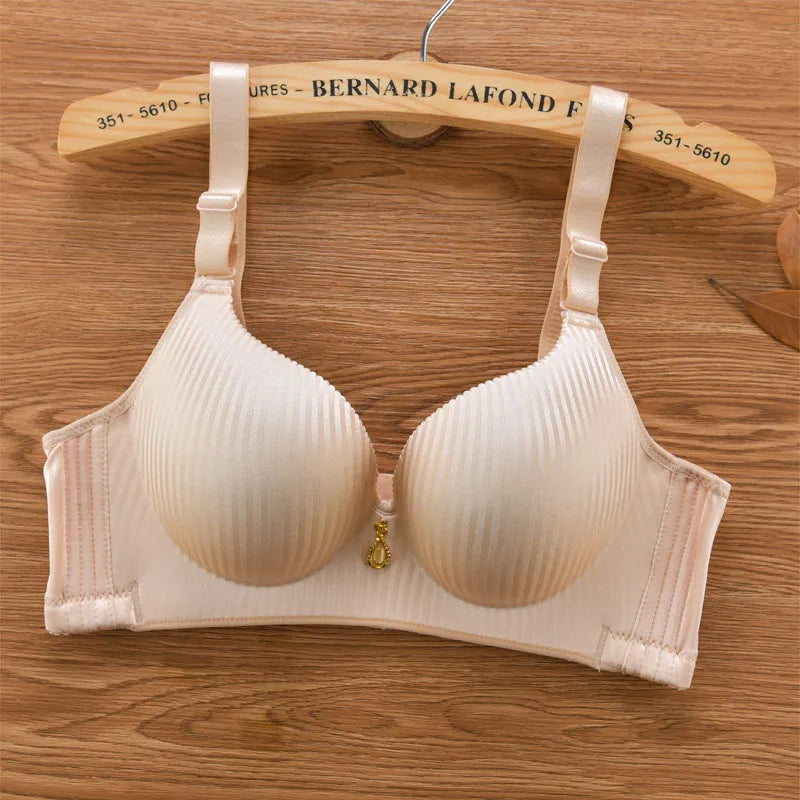 2024 New 8cm Thick Push Up Bra Wire-Free No Steel Ring Lingerie Seamless Adjustable Padded Bras for Women No Mark Comfort