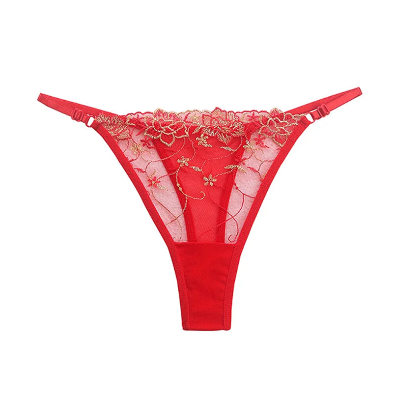 Women’s Ultra-Thin Transparent Mesh Lace Bralette & Brief Set – Backless Sexy Lingerie