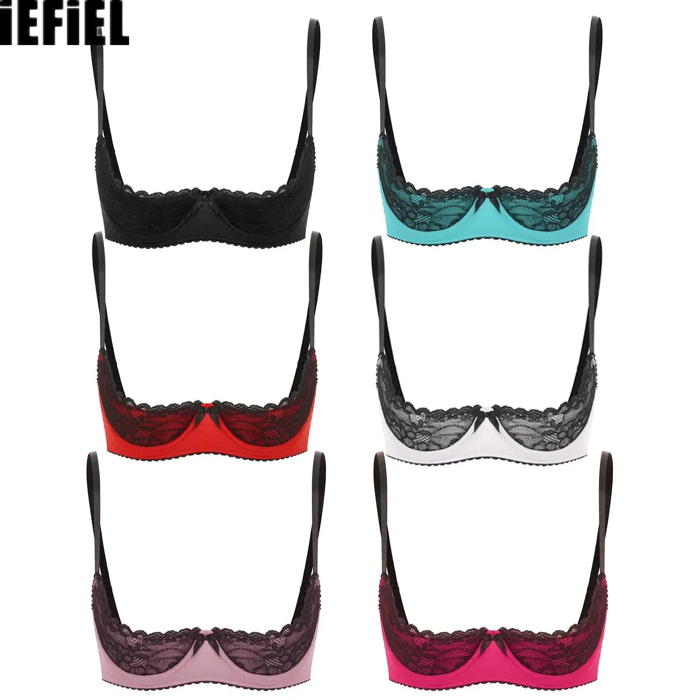 Womens Sexy Half Cup Bra
