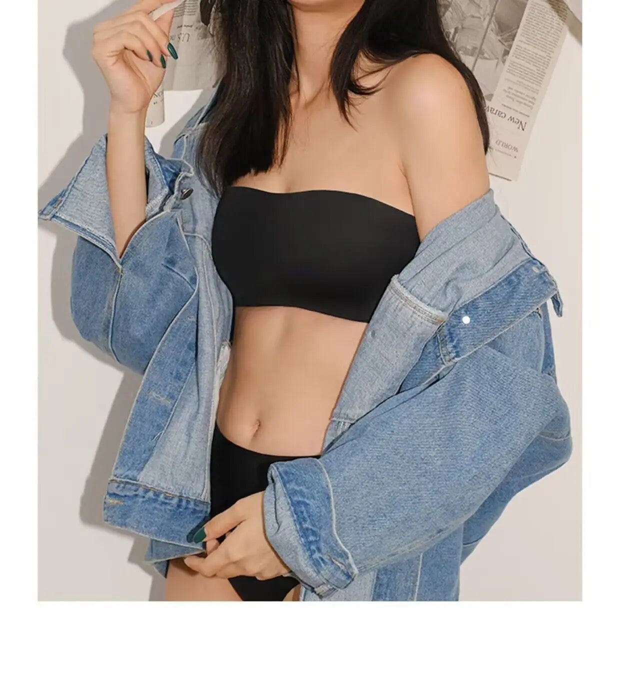 Women Sexy Strapless Bra Push Up Wireless Bras Tube Top Anti-Slip Seamless Invisible Bralette Without Straps Ladies Lingerie