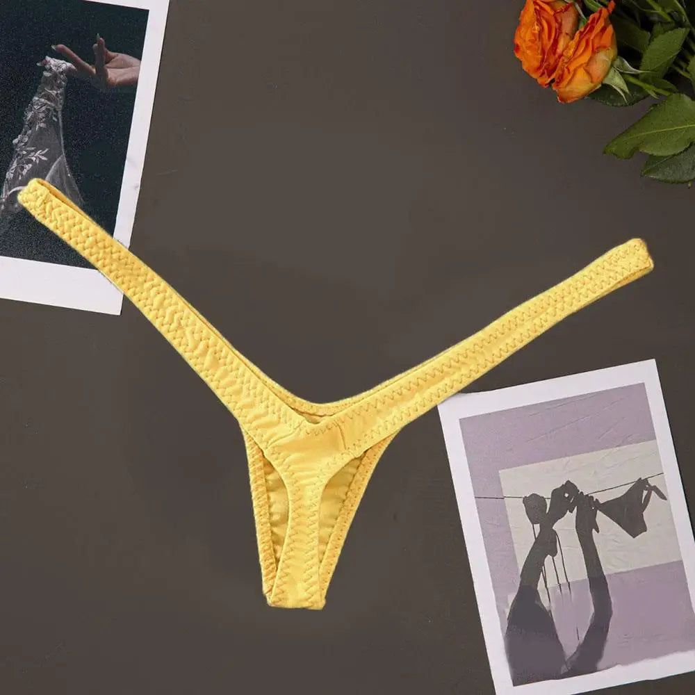 Women‘s Panties Solid G-strings Thongs Sexy Low Waist Temptation Lingeries Underwear For Ladies Brief Female Bikini Underpant