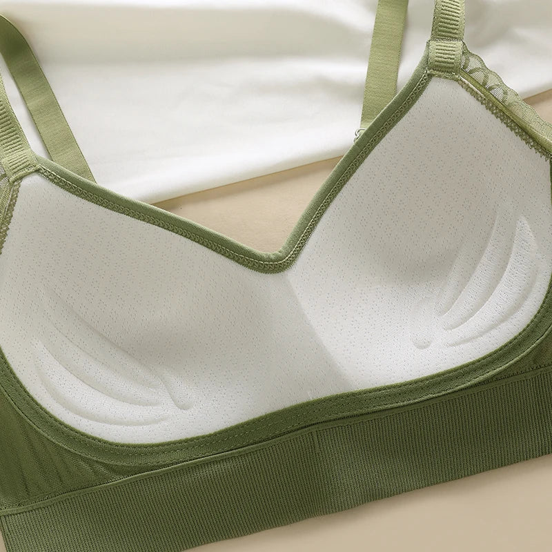 Women’s 2-Piece Ribbed Stretch Bralette & Crop Tank Top Set – Sexy Basic Lingerie