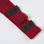 Solid Red Mesh Corset Bodysuit