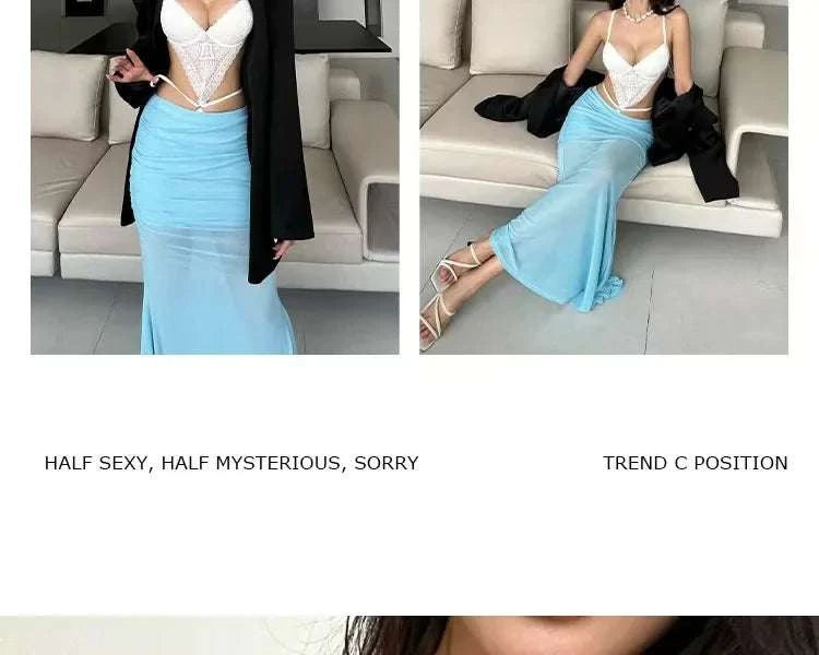 Sexy Lace Bodysuit - Deep V Neck Shaping Underwear for Small Bust, Lightweight Close-Fitting One-Piece Hollow Lingerie