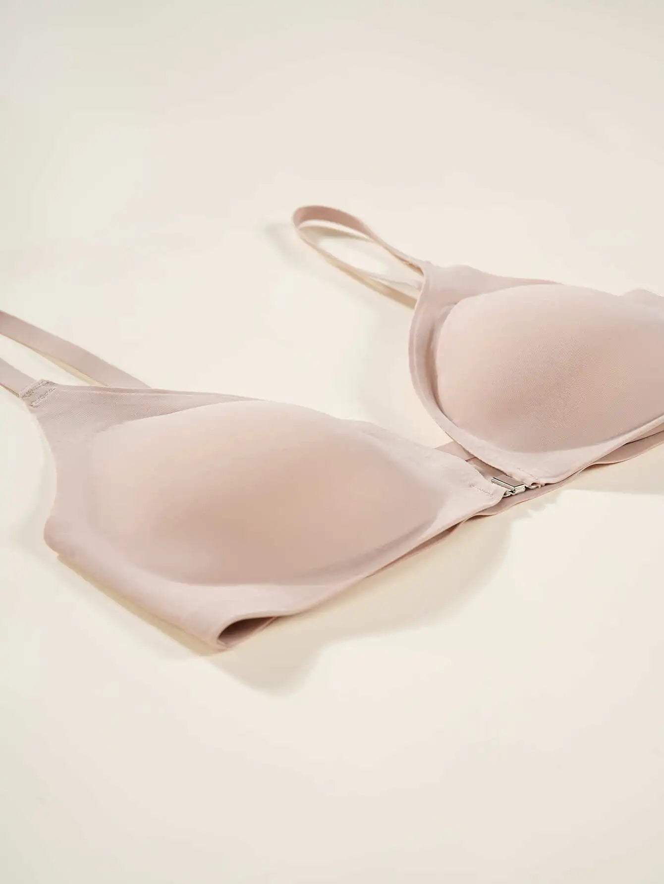 Women's Wireless Front Closure Push-Up Bras - 7 Pack Colored Seamless T-Shirt Lingerie with Removable Padding