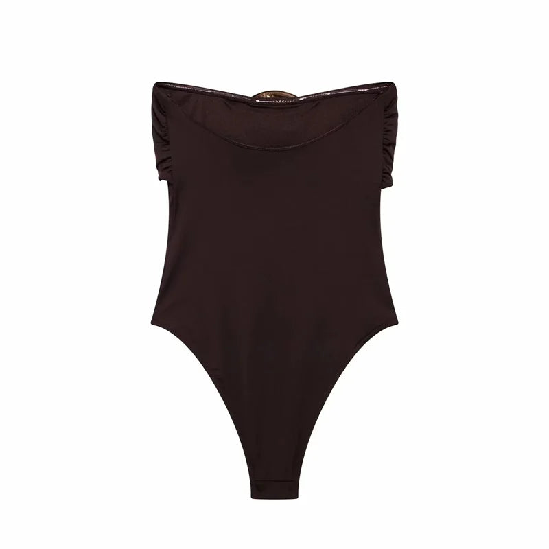 MUJER 2025 Extreme Bodysuit Women off Shoulder Sexy Bodys for Women Black Body One Pieces Sexy Outfits Lingerie Body Suits Woman