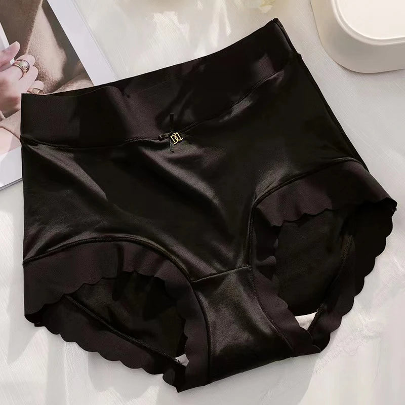 Ice silk Underwear Women's Briefs Soft Sexy High quality Comfortable Abdomen Panties smooth Lingerie