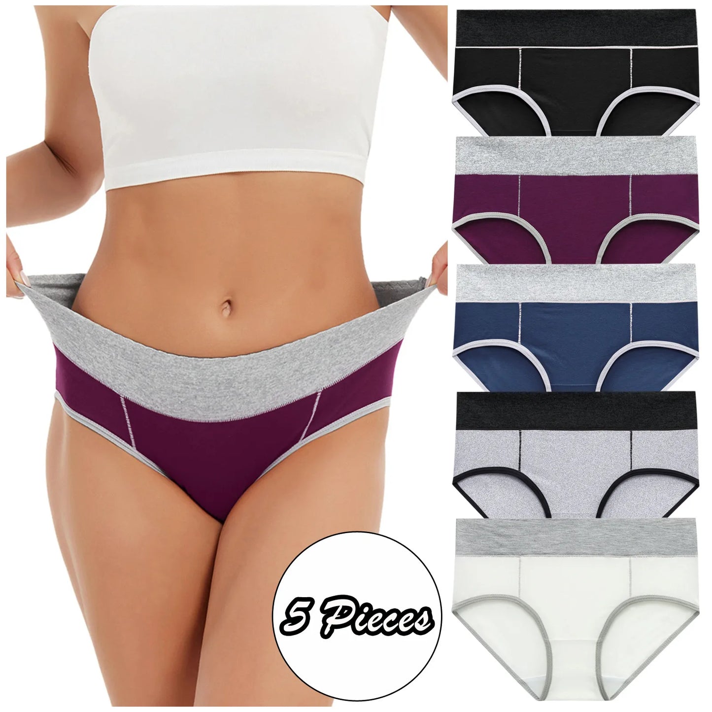 Underpants Underwear Knickers Color Briefs Patchwork Bikini Panties Solid Women Lingerie Costumes Women Thin Lightweight Panties