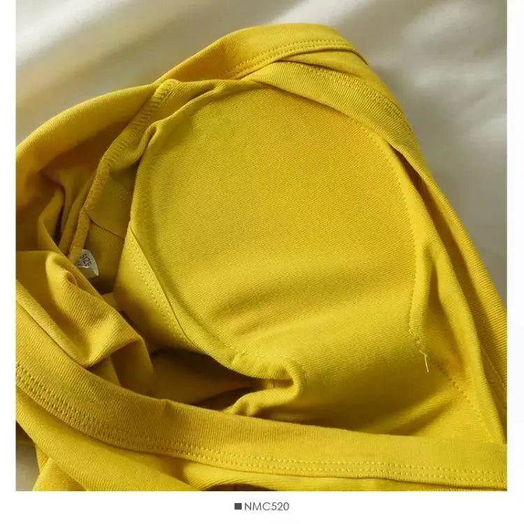 Women's Vest One-Piece No Steel Ring Cotton Chest Pad Wide Shoulder Sports Yoga Vest Underwear Black White Bra Tank Top Women