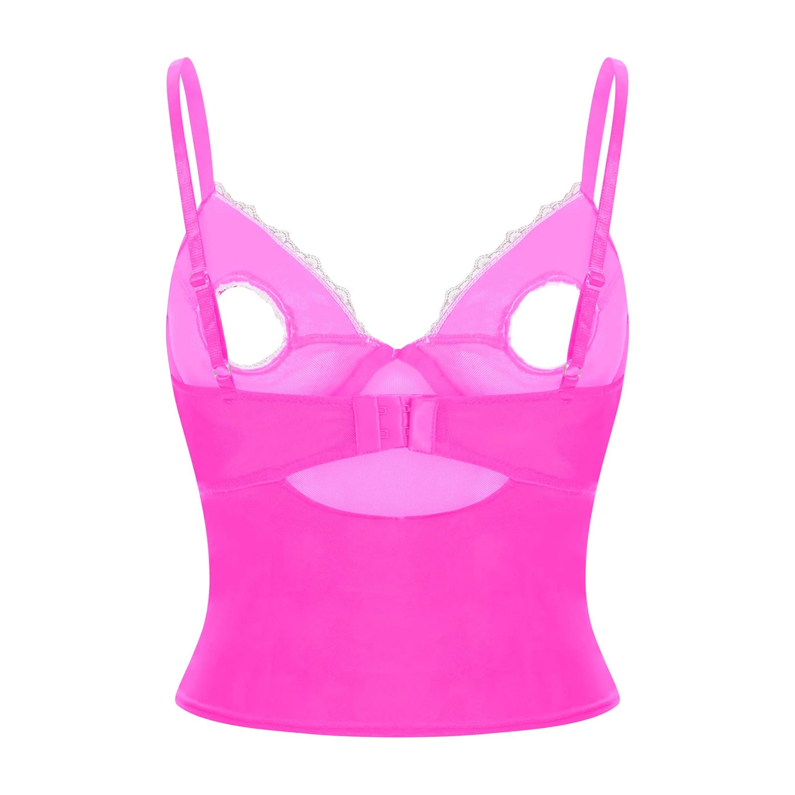 night club  Bra Sexy Vest Tops Pad-free Underwired Bare Breast