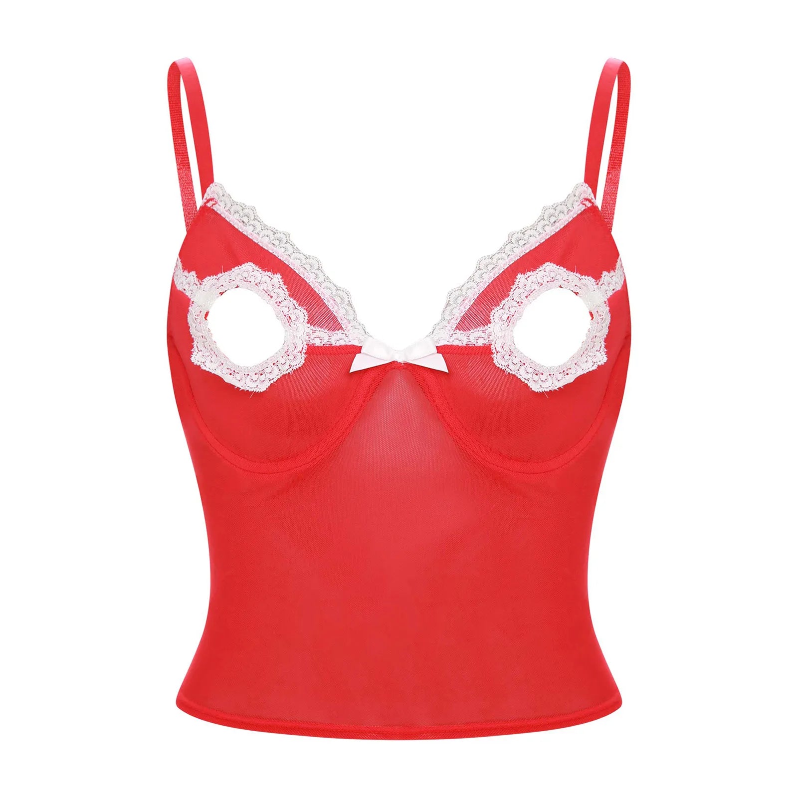 night club  Bra Sexy Vest Tops Pad-free Underwired Bare Breast
