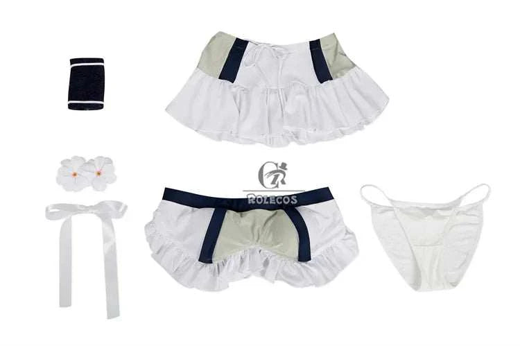 ROLECOS FF VII Tifa Swimsuit Game FF7 Remake Tifa Sexy Halter Women Beach Bathing Swimming Suit