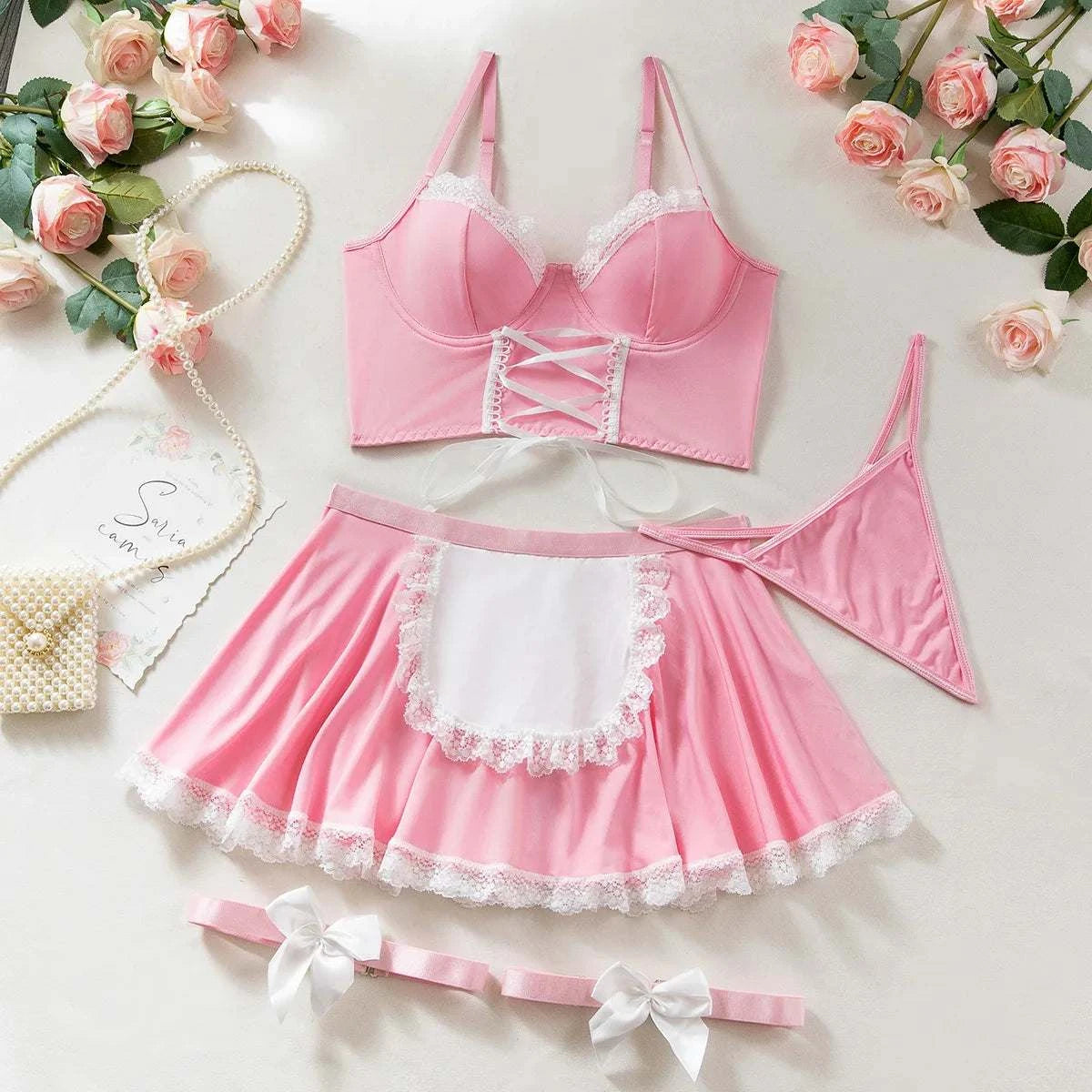 Cosplay Sexy Erotic Lingerie Women Bra And Panty Garters Sexy Lingerie Sets For Sex Women's Underwear Set Female Sexy Costumes
