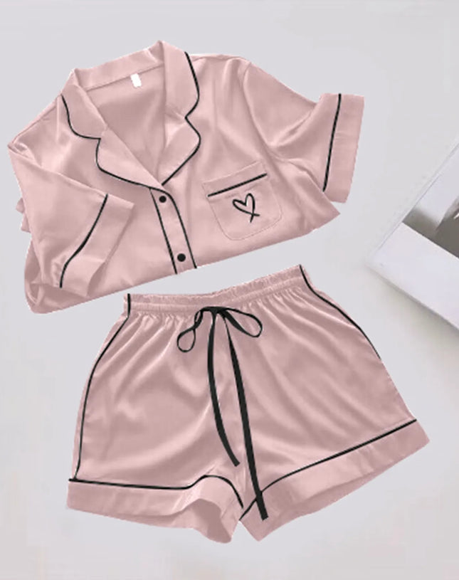 Women Pajamas Autumn Home Clothes Thin Tops And Shorts Suits That Can Be Worn Casual Two Piece Set Sleepwear For Sleeping