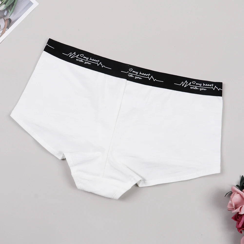 Ladies Solid color boxers Briefs Comfortable Female Underwear Sporty Style Casual Sexy Panties for Women S-XL