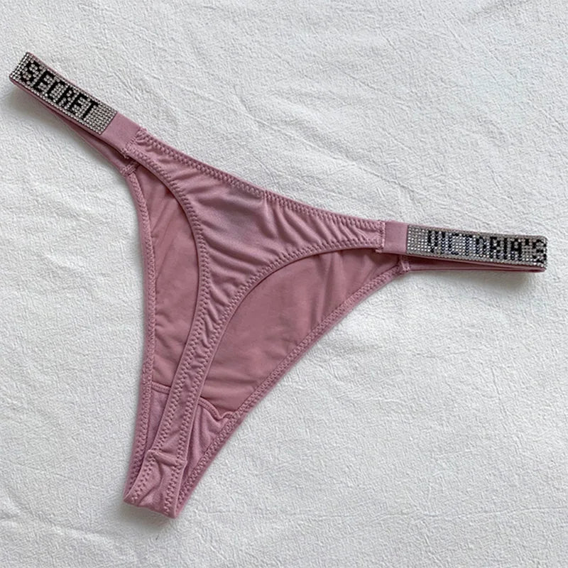 2025 New Women'S Underwear, Smooth Low-Waisted Sexy Women'S Thong, Attractive, Breathable, Shiny, Sexy And Comfortable In One，B