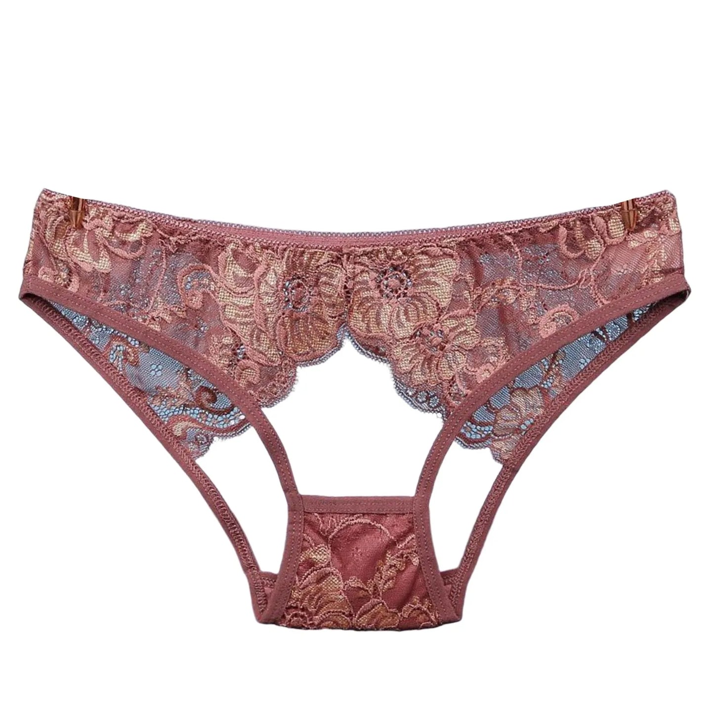 Sexy Hollow Out Underwear For Women Lace Low Waist Hipster Female Floral Embroidered Panties Underpants Sheer Thin Briefs