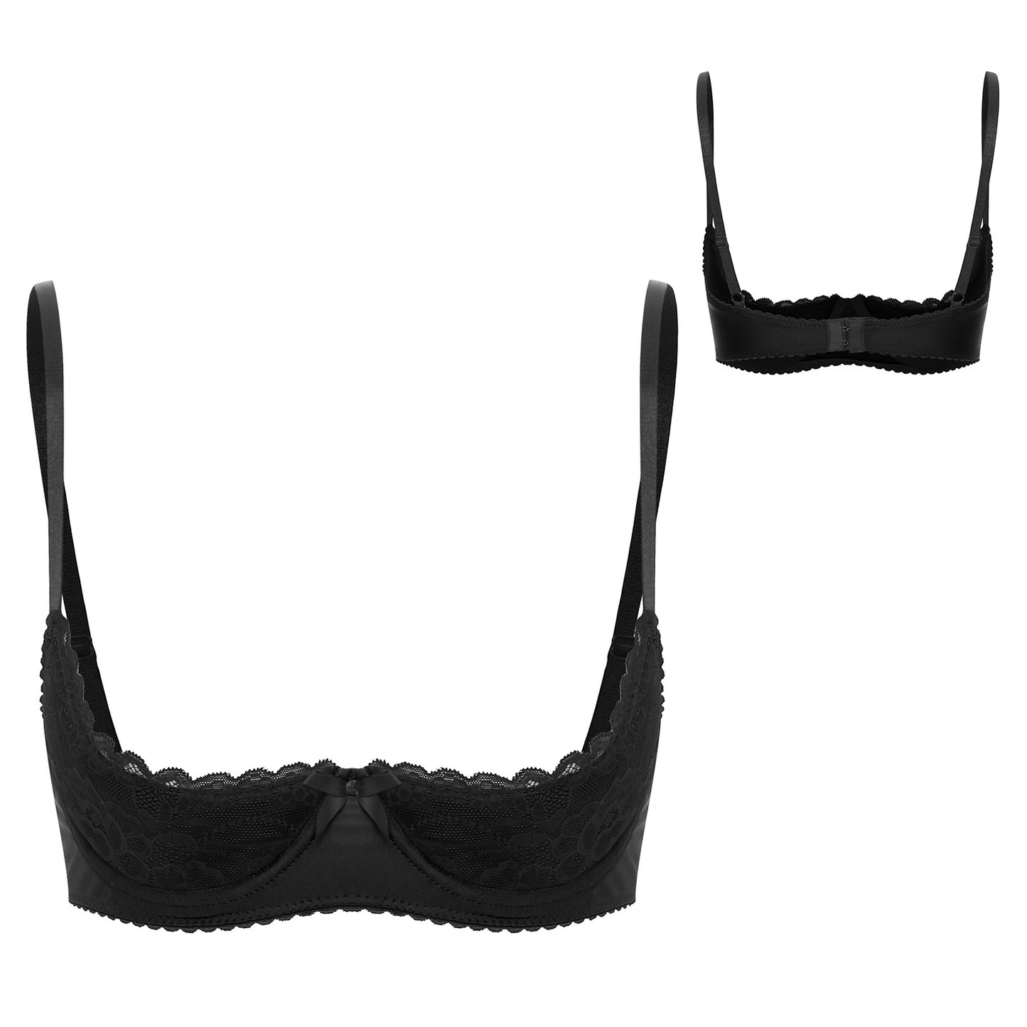 Womens Sexy Half Cup Bra