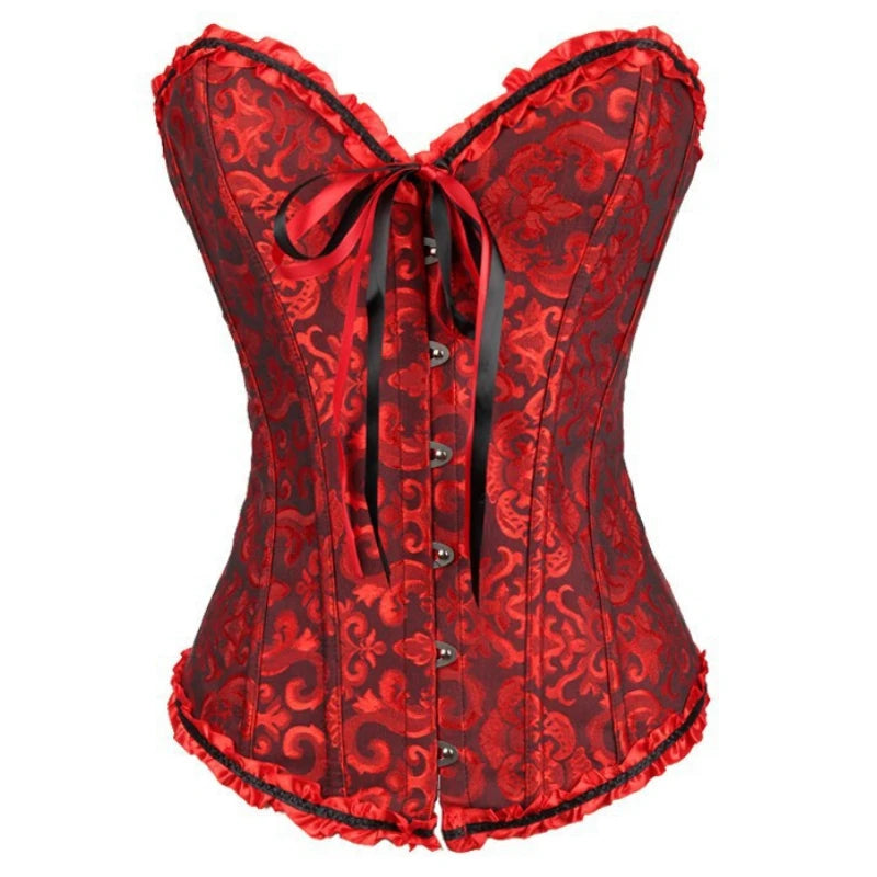 Sexy Slimming Corsets Waist Trainer Body Shaper Bustier Fajas Gothic Corset Lace Up Boned Corselete Shapewear Women Clothes