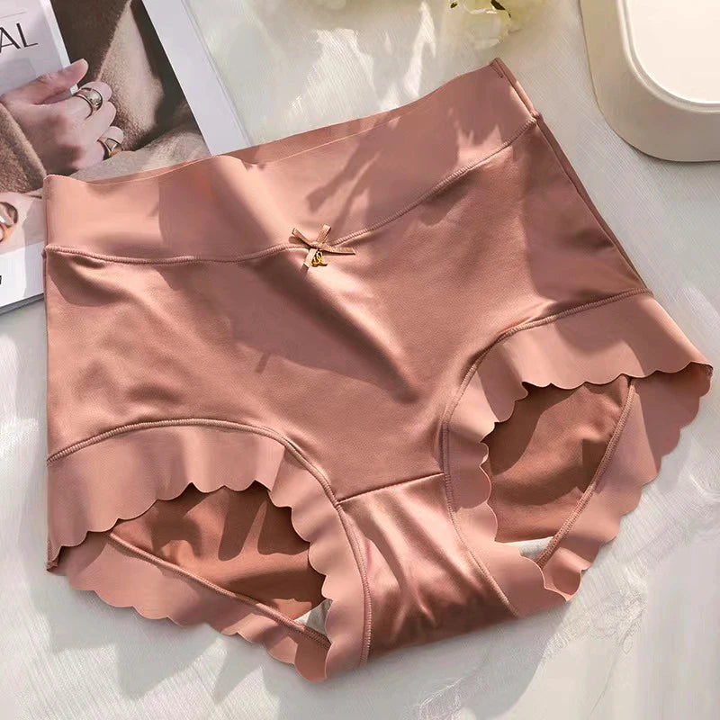 Ice silk Underwear Women's Briefs Soft Sexy High quality Comfortable Abdomen Panties smooth Lingerie