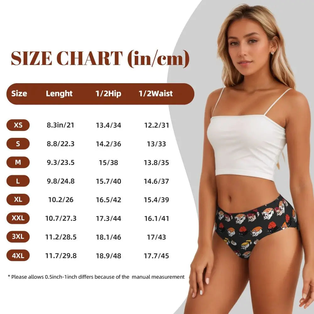 Custom Womens French Bulldog Christmas Santa Claus Brief Panties Female Stretch Underwear Underpants