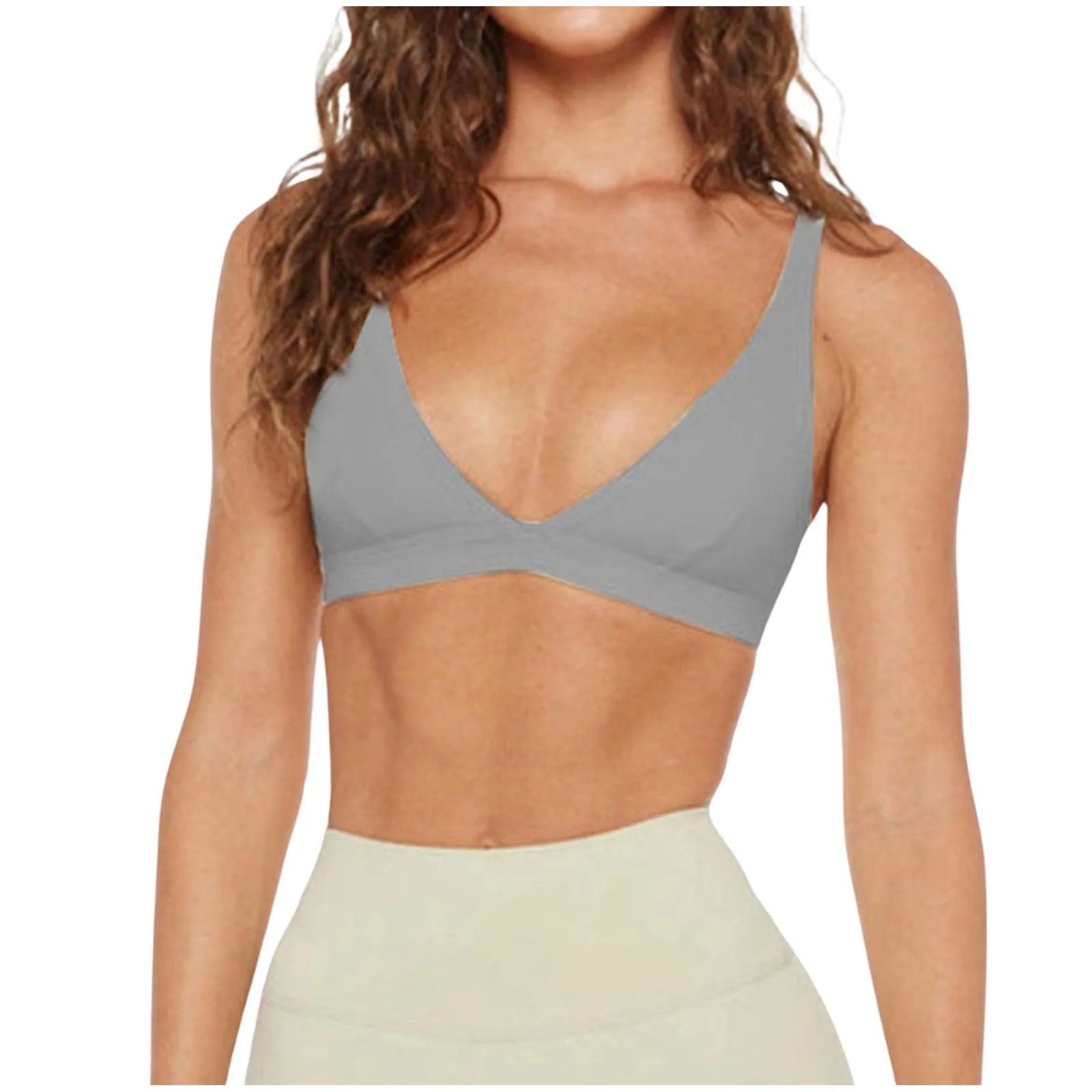 Crop Top Tanks For Women Loose Breathable Cool Liftup Air Bra 2024 New Chic Sports Bra White Top Push Up Basics Sports Bra топик