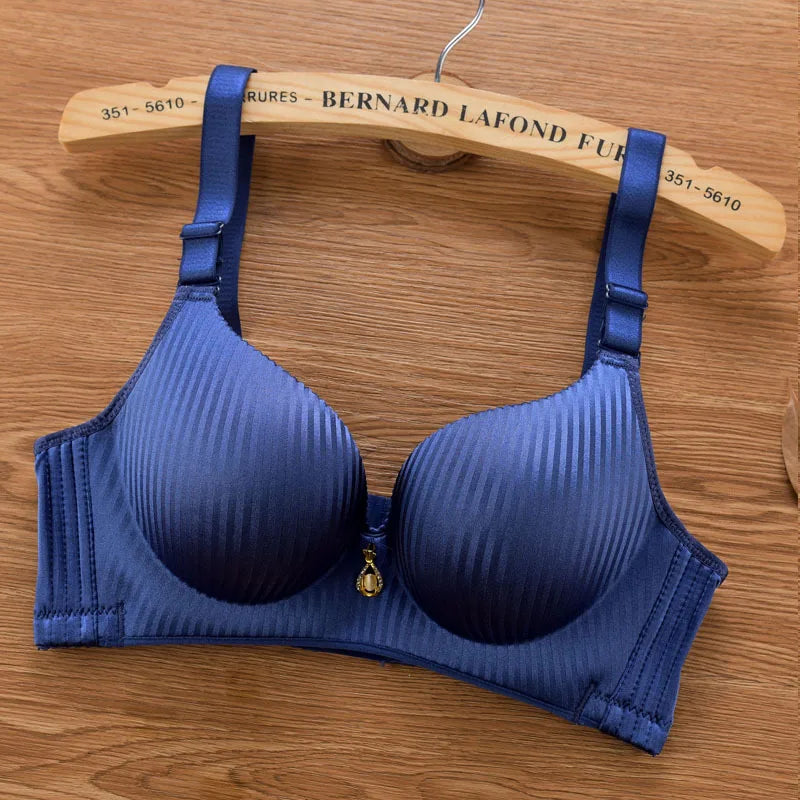2024 New 8cm Thick Push Up Bra Wire-Free No Steel Ring Lingerie Seamless Adjustable Padded Bras for Women No Mark Comfort