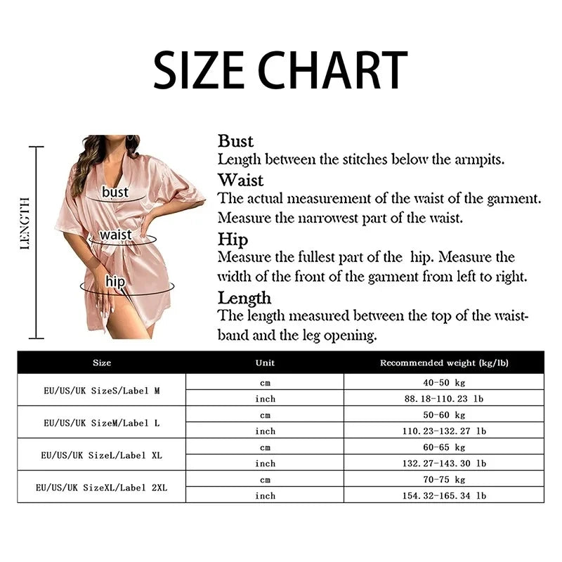 Women Silk Satin Short Night Robe Solid Kimono Robe Fashion Bath Robe Sexy Bathrobe Peignoir Femme Wedding Bride Bridesmaid Robe