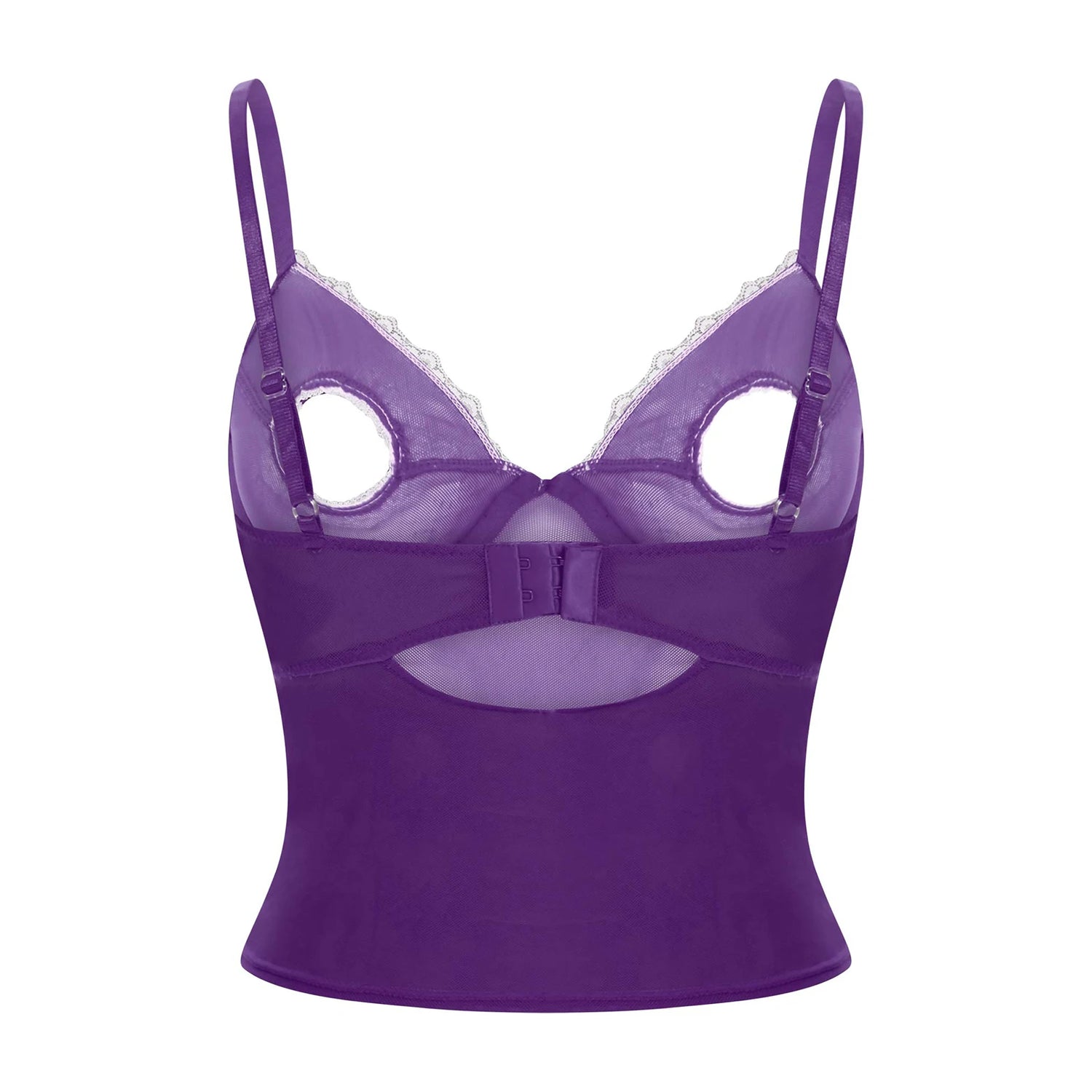 night club  Bra Sexy Vest Tops Pad-free Underwired Bare Breast