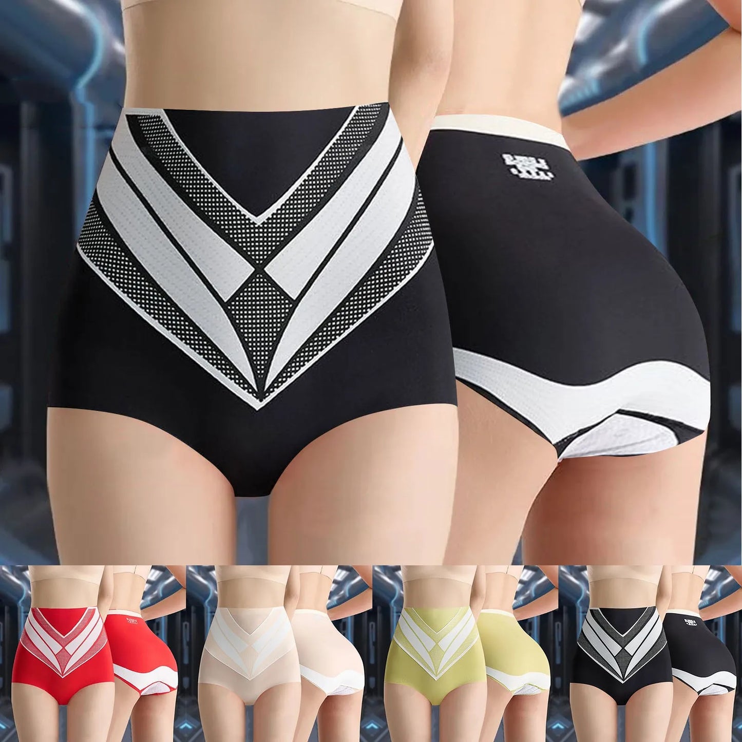 High Waist Panties Women Large Size Soft Cotton Butt Lifter Sexy Underwear Women High Elastic Bottoms Underpants For Women