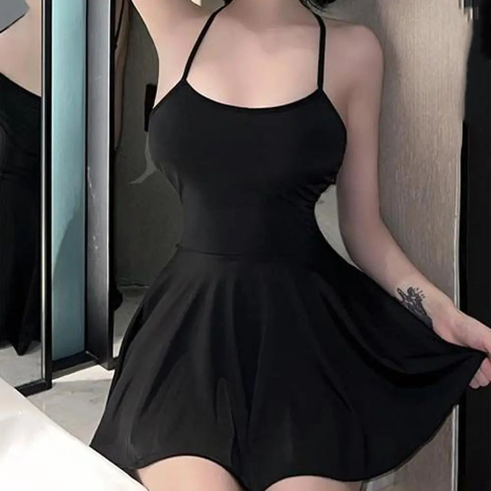 Sexy Women Pleated Micro MINI Dress Bandage Smooth Uniform Slip Mini Dress Night Club Outfits Allure Ruffled Dress Backless