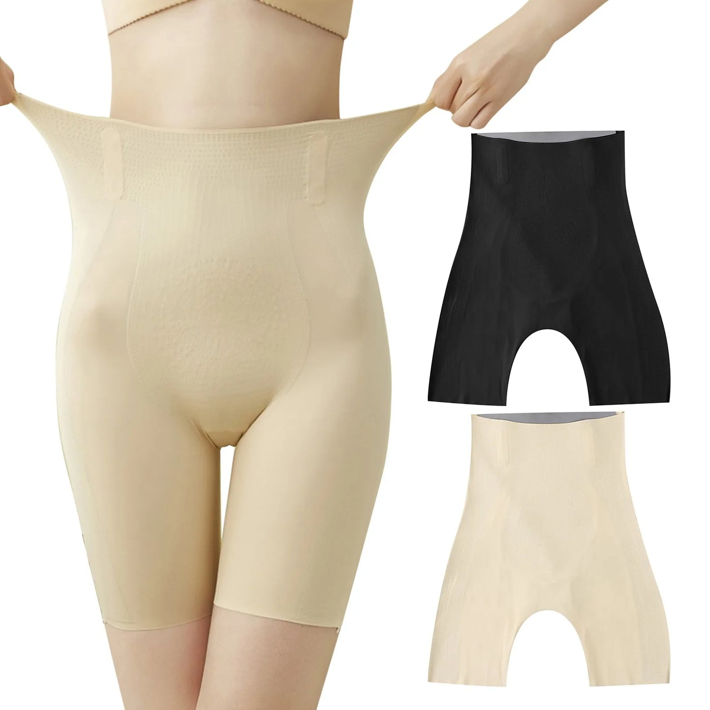 Women Body Shaping Panties Boyshort High Waist Abdominal Postpartum Underpants Tummy Control Plus Size Underwear Shapewear