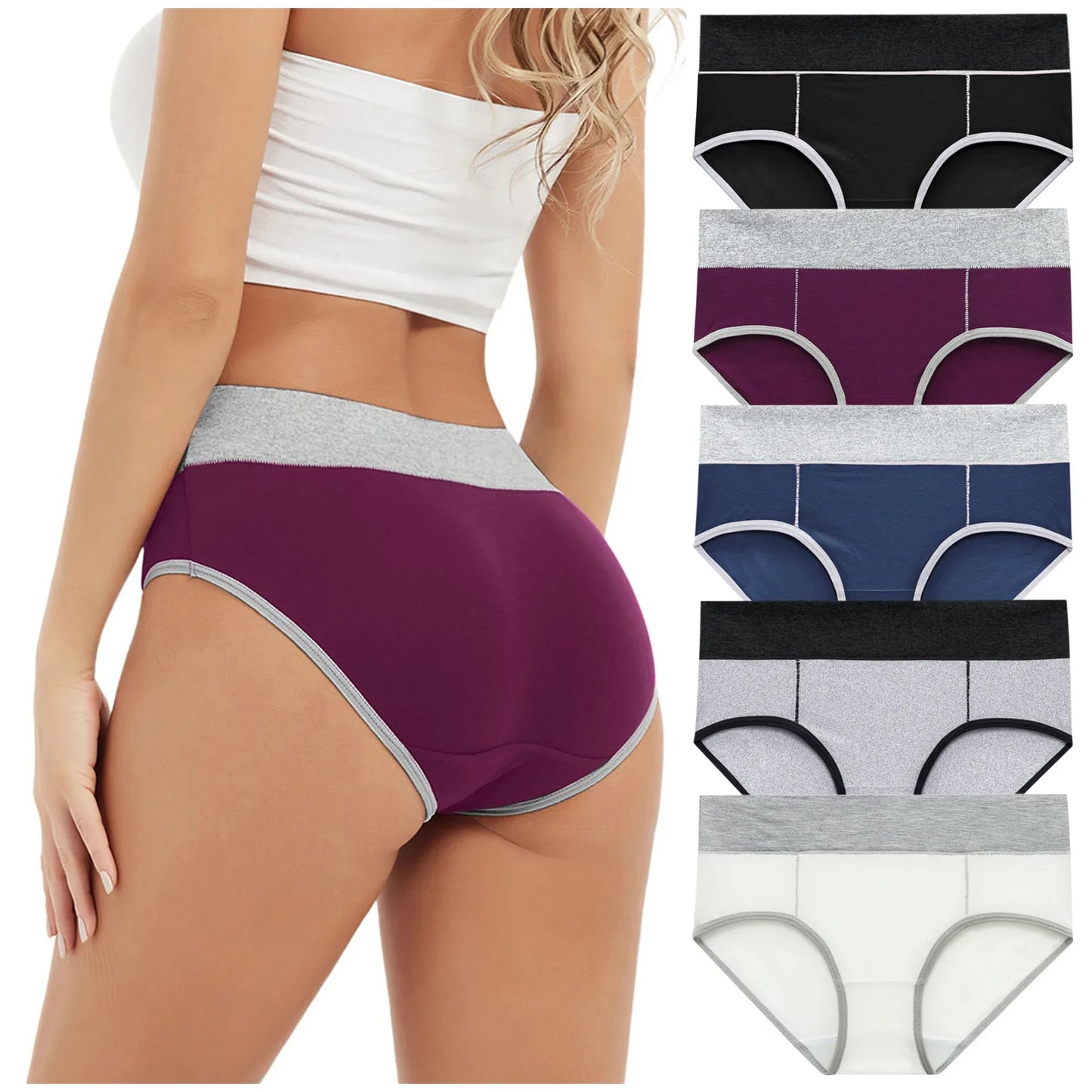 Underpants Underwear Knickers Color Briefs Patchwork Bikini Panties Solid Women Lingerie Costumes Women Thin Lightweight Panties