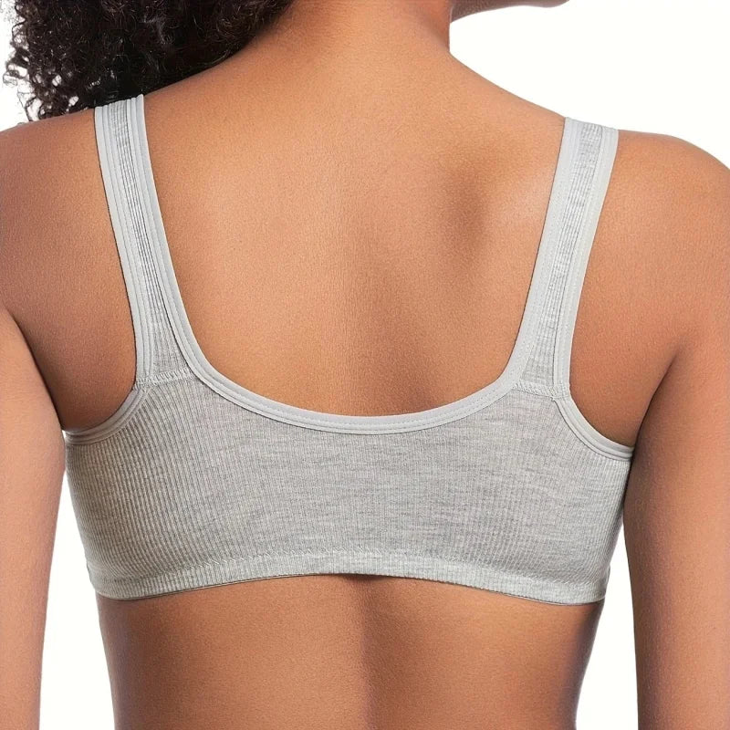 4 Pieces of Elegant Seamless Push-Up Bras for WomenFront-closure design, breathable nylon material Liner-freecomfortable style